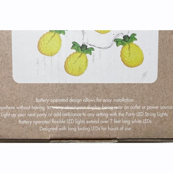 Urban Shop Novelty Decorative Pineapple LED String Lights NIB - Picture 6 of 8